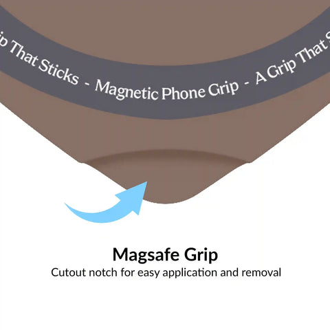 Cashmere Taupe Heart MagSafe MightyGrip
