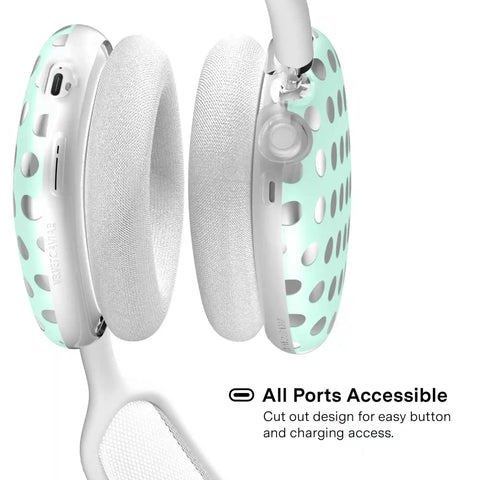 Mint Chrome Polka Dot AirPod Max Case