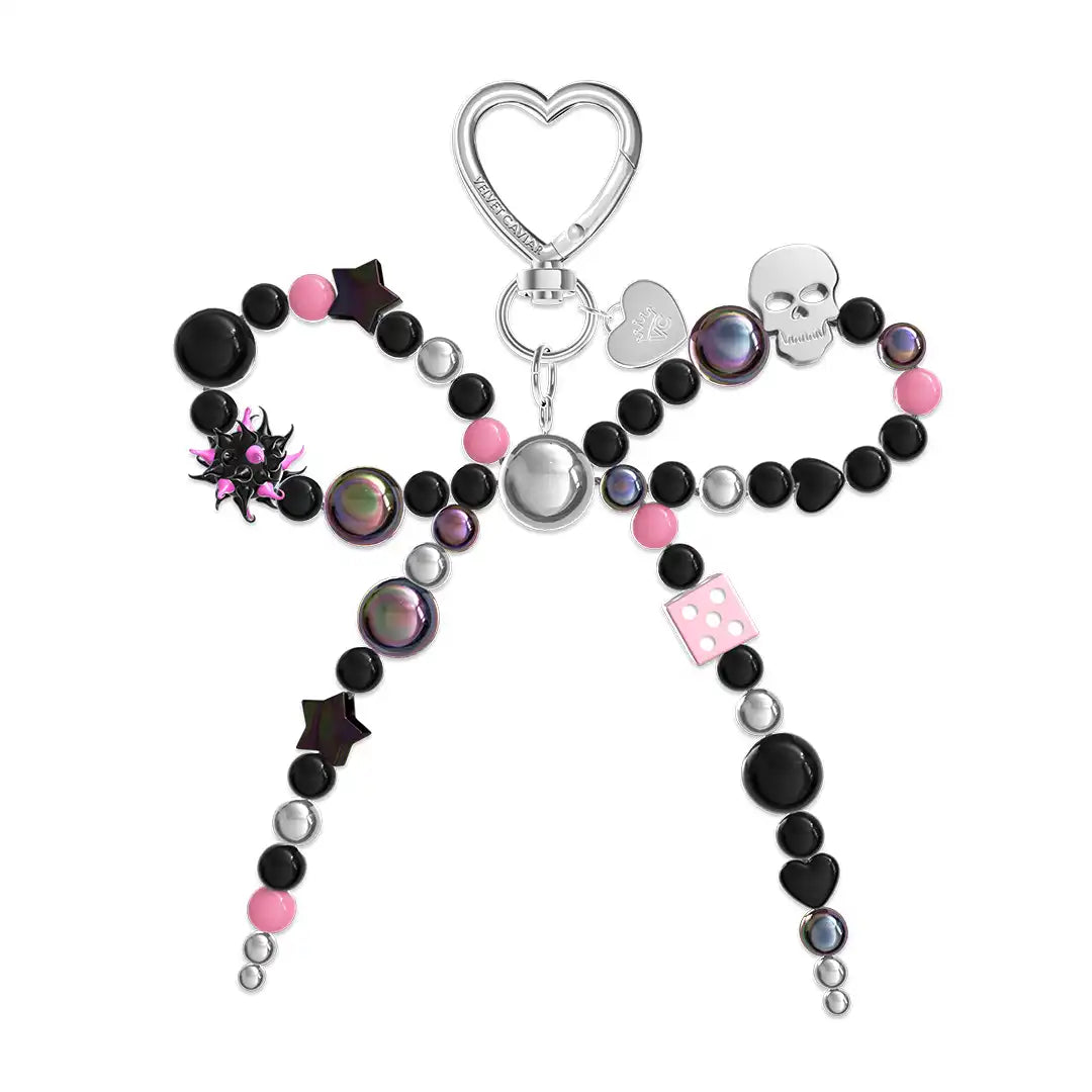 Gothic Bow Bag Charm