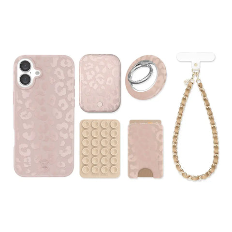 Nude Leopard iPhone Bundle Set