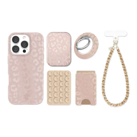 Nude Leopard iPhone Bundle Set