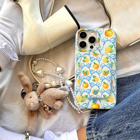 Orange Blossom Portable MagSafe Charger Power Pack