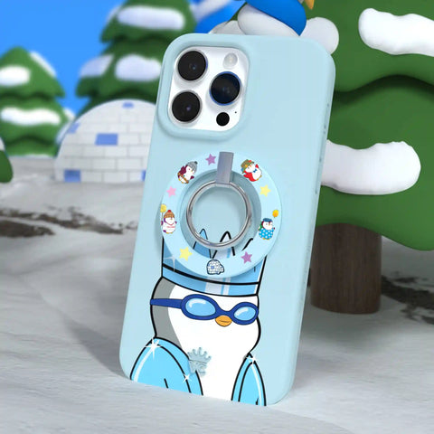 Pudgy Penguins Polar Blue MagSafe Grip Ring
