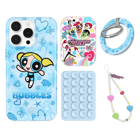 The Powerpuff Girls Bubbles iPhone Bundle Set - Grip