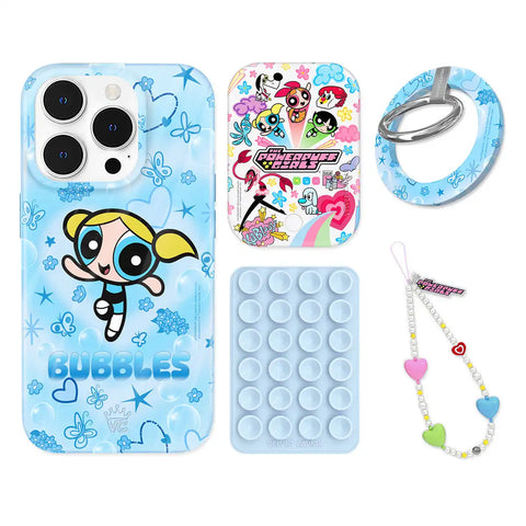 The Powerpuff Girls Bubbles iPhone Bundle Set - Grip