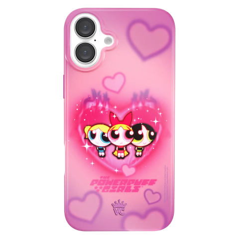 The Powerpuff Girls Airbrush Hearts iPhone Case
