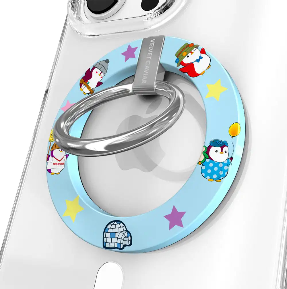Pudgy Penguins Polar Blue MagSafe Grip Ring