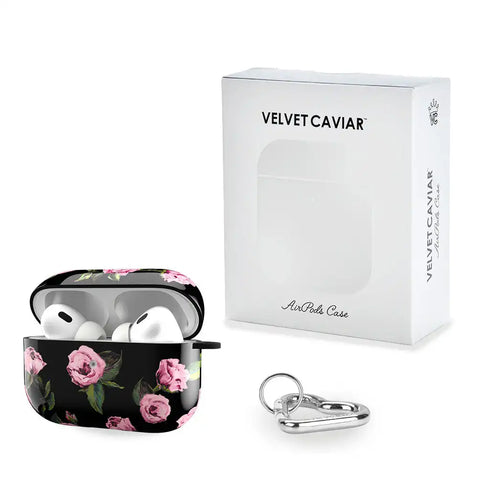 Pink Rose Floral AirPod Case