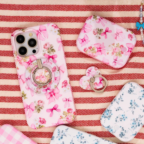 Posie Pink Bow Portable MagSafe Charger Power Pack