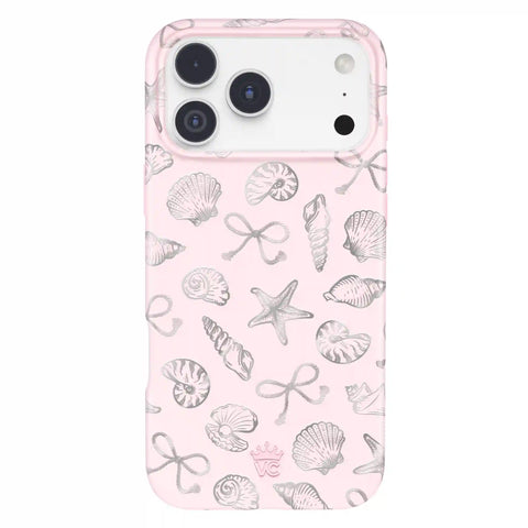 Pink Coastal Seashells iPhone Case