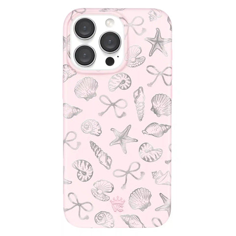 Pink Coastal Seashells iPhone Case