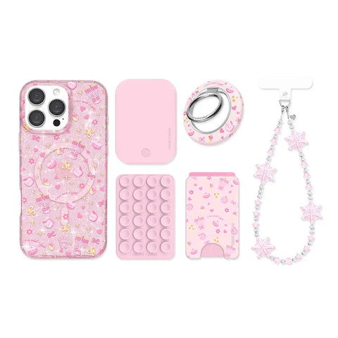 Pink Hanukkah Glitter iPhone Bundle