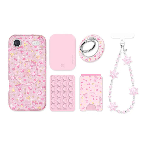 Pink Hanukkah Glitter iPhone Bundle