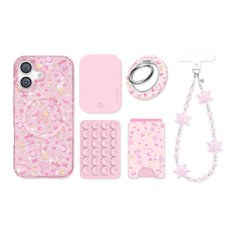Pink Hanukkah Glitter iPhone Bundle