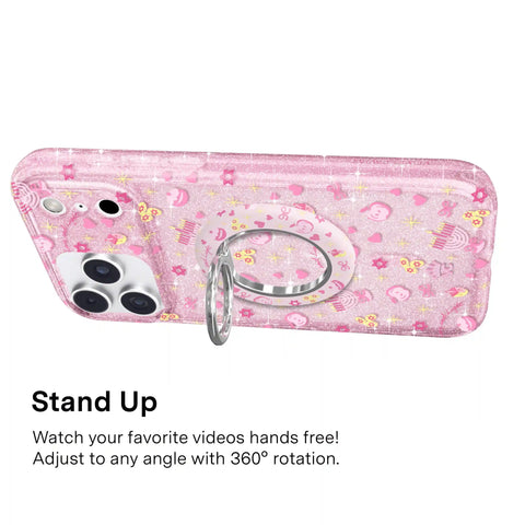 Pink Hanukkah MagSafe Grip Ring