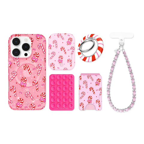 Pink Peppermint Princess iPhone Bundle Set