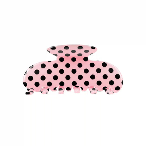 Princess Pink Polkadot Hair Clip