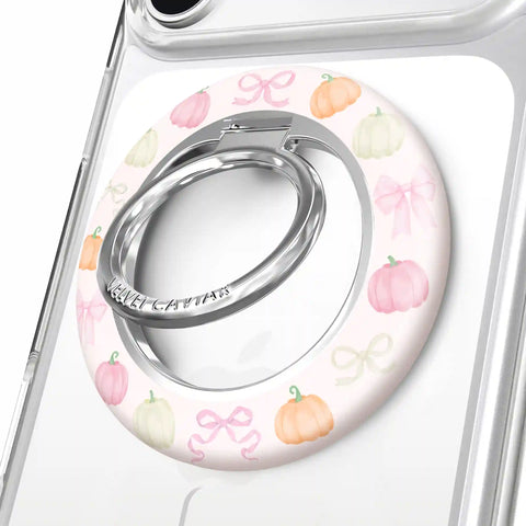 Pink Pumpkin Princess MagSafe Grip Ring