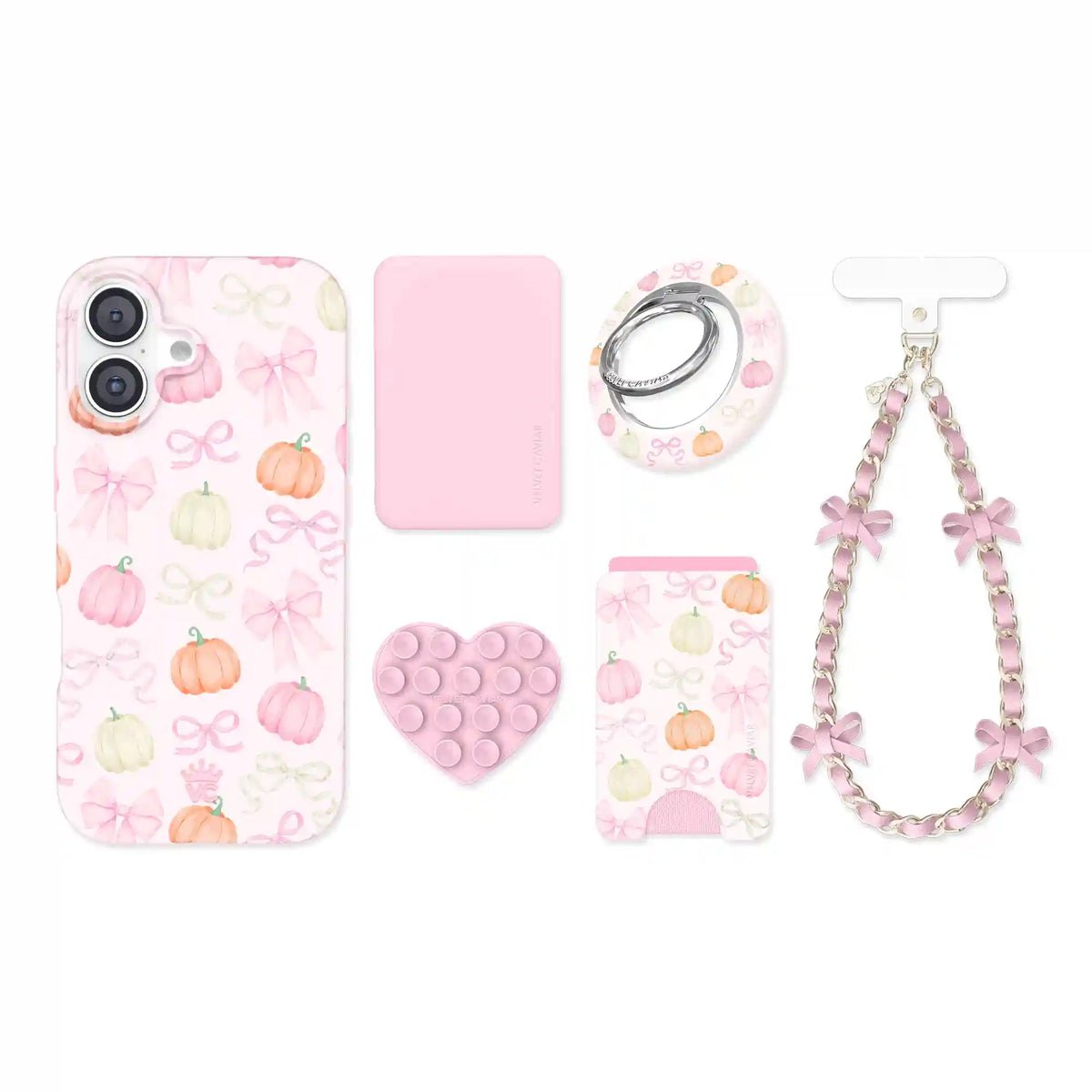 Pink Pumpkin Princess iPhone Bundle Set
