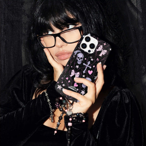 Pretty Punk Skulls MagSafe Wallet