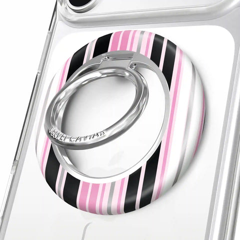 Pretty Punk Stripes Glitter MagSafe Grip Ring
