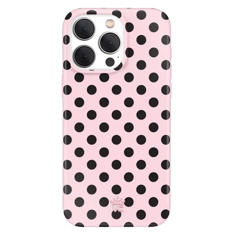 Princess Pink Polka Dot iPhone Case
