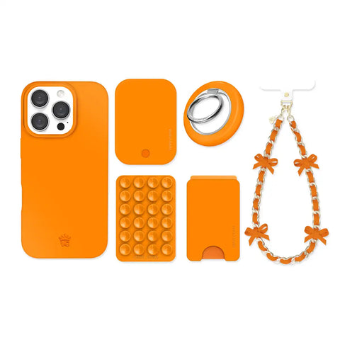 Pumpkin Spice Orange iPhone Bundle Set