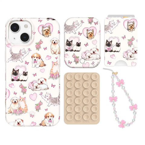 Puppies and Kittens iPhone Bundle Set - Wallet