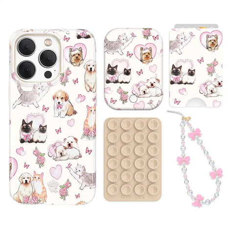 Puppies and Kittens iPhone Bundle Set - Wallet