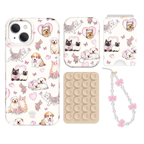 Puppies and Kittens iPhone Bundle Set - Wallet