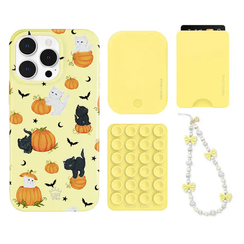 Purrfect Pumpkins iPhone Bundle Set - Wallet