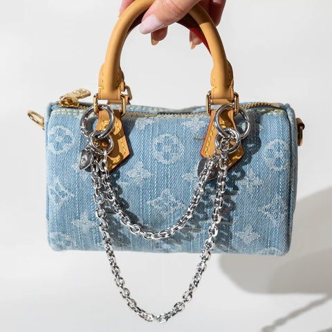 Large Silver Bag Chain