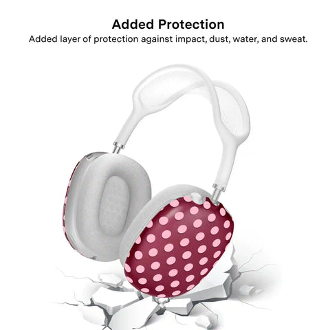 Raspberry Polka Dots AirPod Max Case