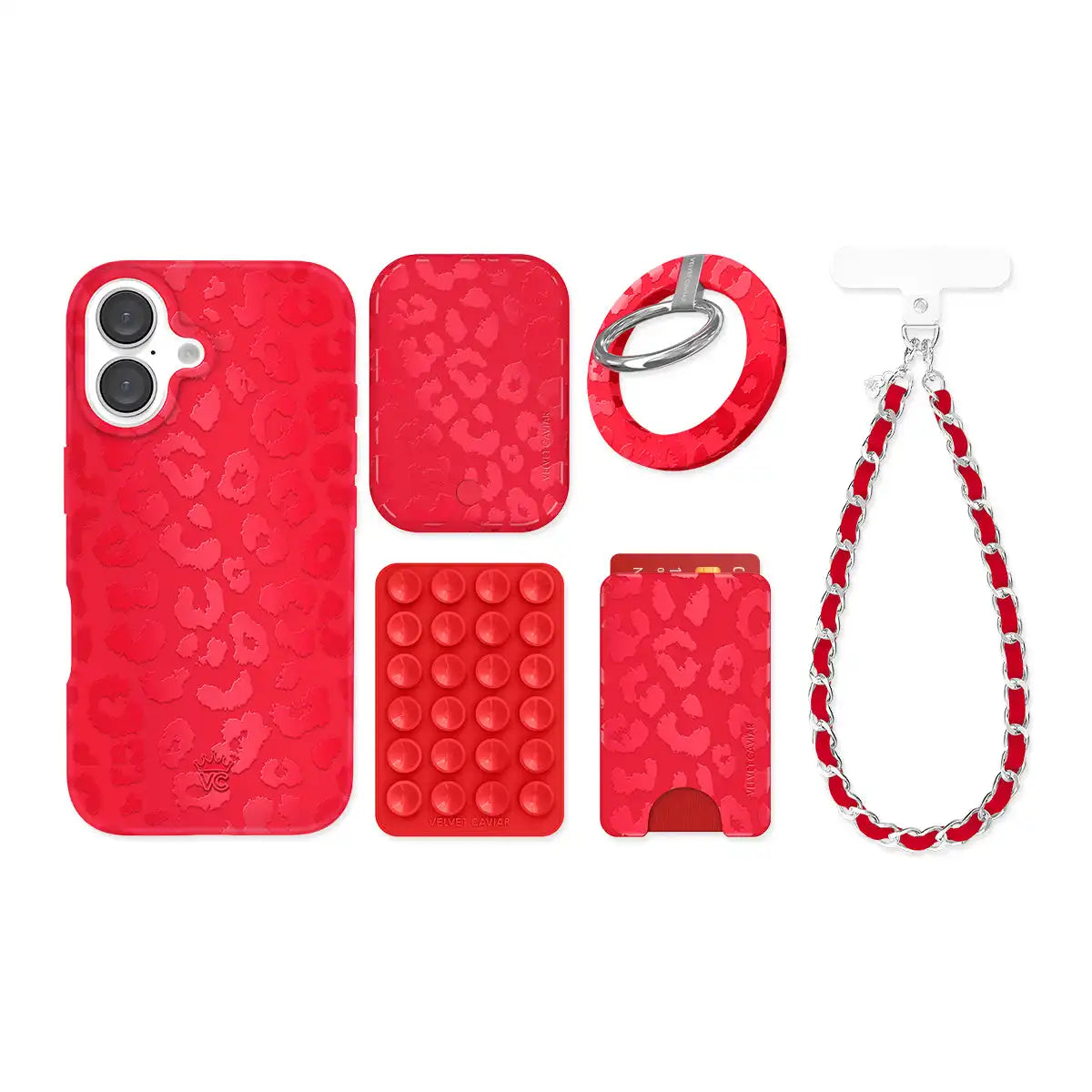 Red Hot Leopard iPhone Bundle Set