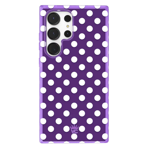 Violet Glow Polka Dot Samsung Case