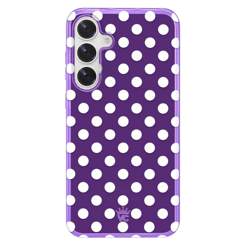 Violet Glow Polka Dot Samsung Case