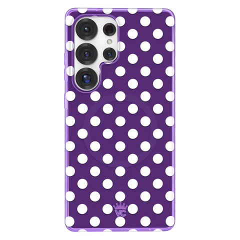 Violet Glow Polka Dot Samsung Case