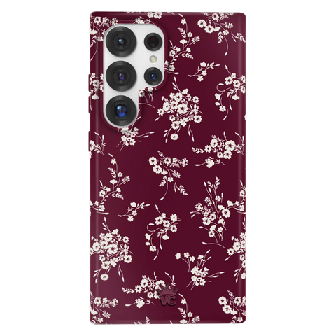 French Burgundy Floral Samsung Case