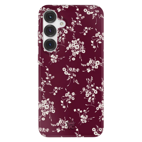 French Burgundy Floral Samsung Case