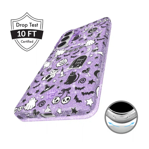 Witchy Lilac Glitter Samsung Case