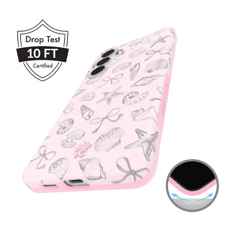 Pink Coastal Seashells Samsung Case