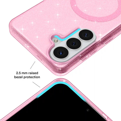 Pink Stardust Glitter Samsung Case