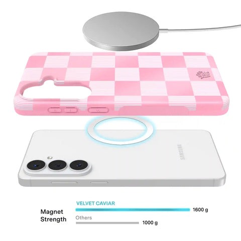 Pink Vibe Checkered Samsung Case