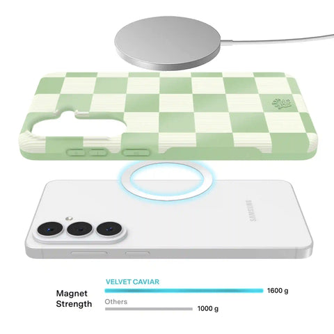 Pistachio Vibe Checkered Samsung Case