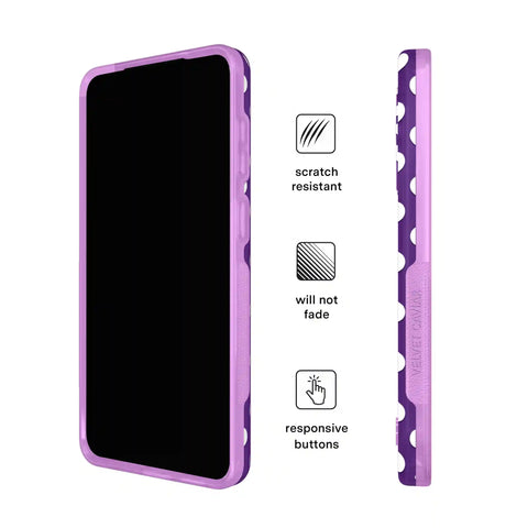Violet Glow Polka Dot Samsung Case