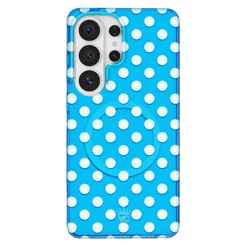 Aquamarine Polka Dot Samsung Case