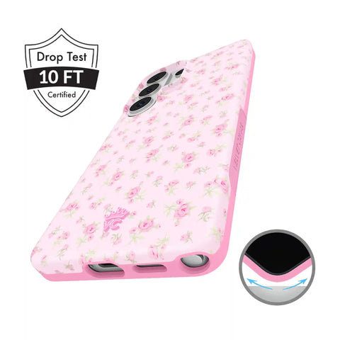 Dainty Pink Floral Samsung Case