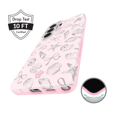 Pink Coastal Seashells Samsung Case