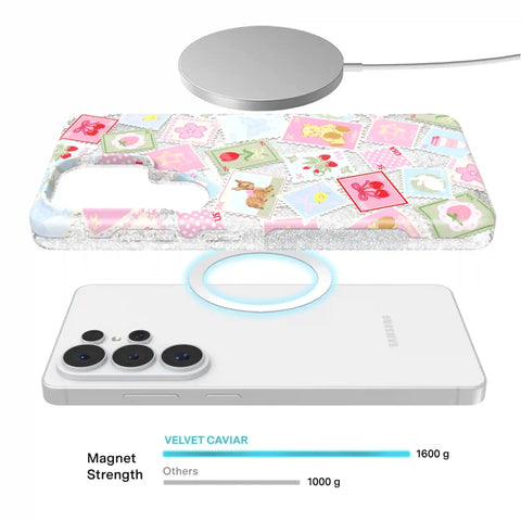 Spring Whimsy Stamps Glitter Samsung Case