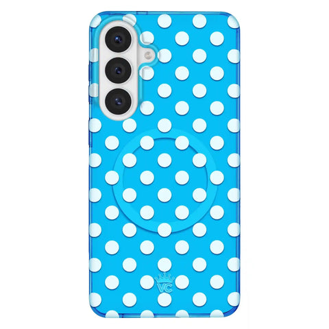 Aquamarine Polka Dot Samsung Case